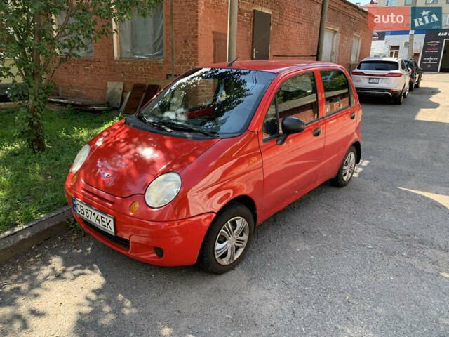 Красный Дэу Матиз, объемом двигателя 0.8 л и пробегом 105 тыс. км за 1400 $, фото 1 на Automoto.ua