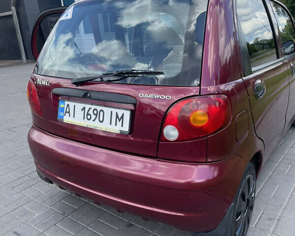 Красный Дэу Матиз, объемом двигателя 0.8 л и пробегом 141 тыс. км за 3000 $, фото 7 на Automoto.ua