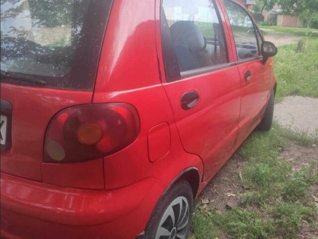 Червоний Деу Матіз, об'ємом двигуна 0.8 л та пробігом 1 тис. км за 3200 $, фото 1 на Automoto.ua