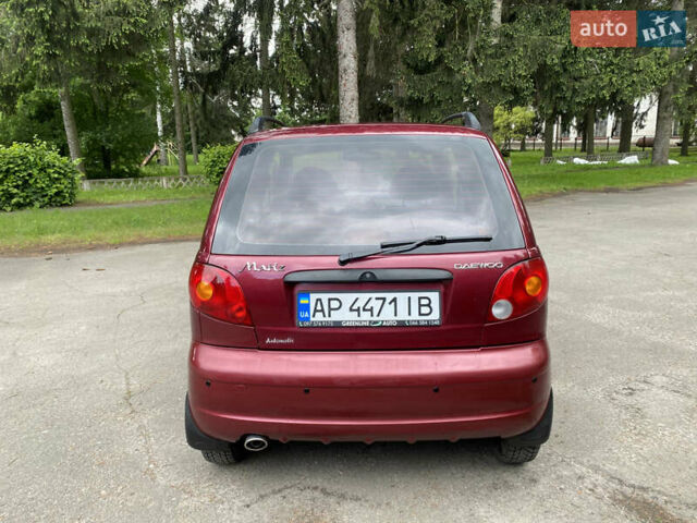 Красный Дэу Матиз, объемом двигателя 0.8 л и пробегом 123 тыс. км за 3200 $, фото 14 на Automoto.ua