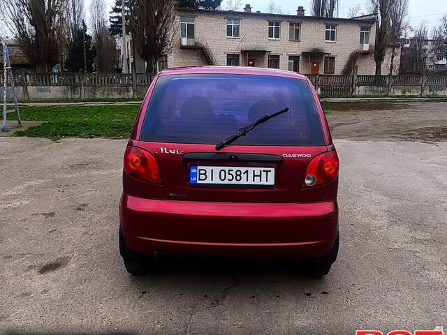 Червоний Деу Матіз, об'ємом двигуна 0.8 л та пробігом 101 тис. км за 3100 $, фото 1 на Automoto.ua