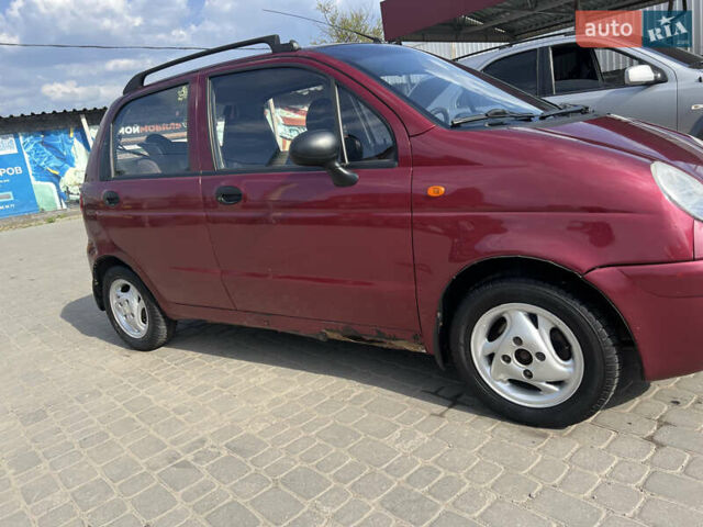 Красный Дэу Матиз, объемом двигателя 0.8 л и пробегом 80 тыс. км за 1600 $, фото 4 на Automoto.ua