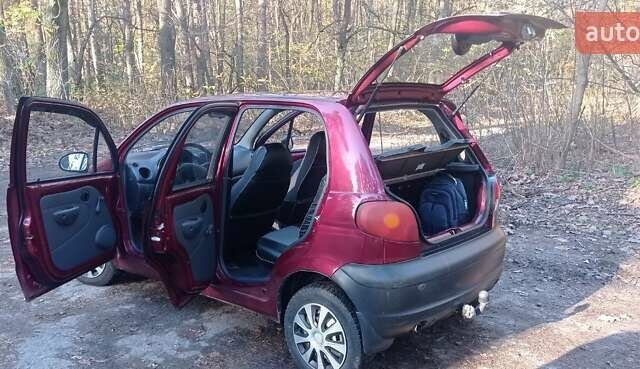 Красный Дэу Матиз, объемом двигателя 0.8 л и пробегом 119 тыс. км за 2000 $, фото 2 на Automoto.ua