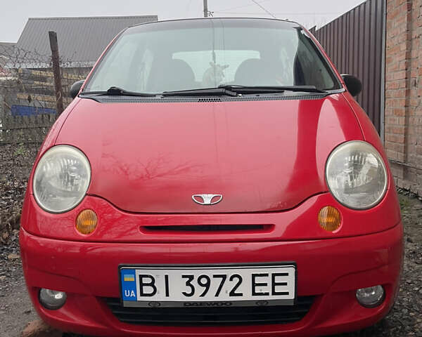 Красный Дэу Матиз, объемом двигателя 0.8 л и пробегом 103 тыс. км за 2400 $, фото 3 на Automoto.ua
