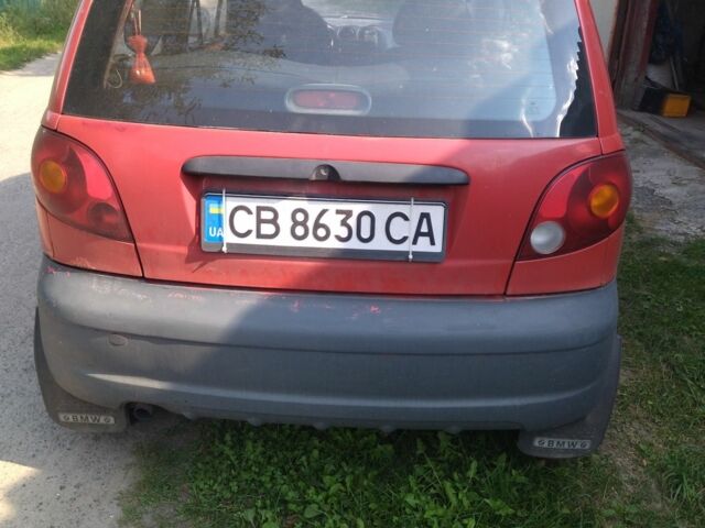 Красный Дэу Матиз, объемом двигателя 0.8 л и пробегом 157 тыс. км за 2300 $, фото 4 на Automoto.ua