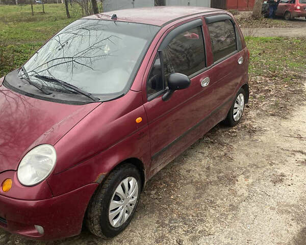 Красный Дэу Матиз, объемом двигателя 0.8 л и пробегом 111 тыс. км за 2450 $, фото 2 на Automoto.ua