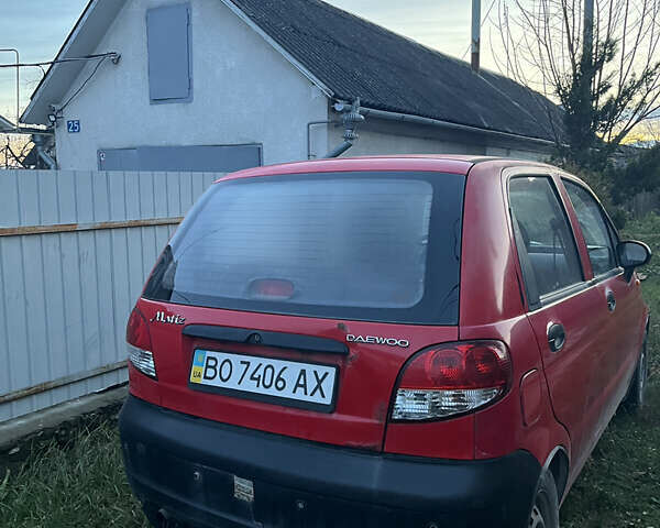 Красный Дэу Матиз, объемом двигателя 0.8 л и пробегом 128 тыс. км за 800 $, фото 3 на Automoto.ua