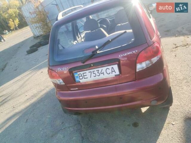 Червоний Деу Матіз, об'ємом двигуна 0.8 л та пробігом 98 тис. км за 3700 $, фото 3 на Automoto.ua