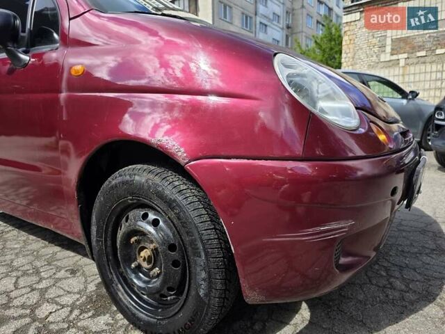 Красный Дэу Матиз, объемом двигателя 0.8 л и пробегом 195 тыс. км за 1800 $, фото 12 на Automoto.ua