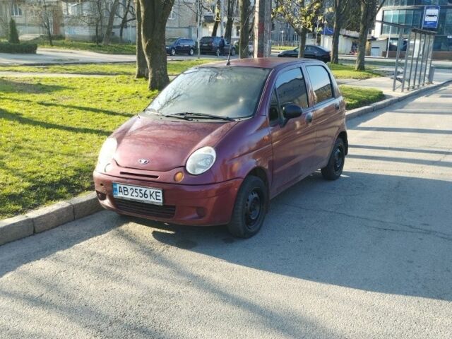 Красный Дэу Матиз, объемом двигателя 0.8 л и пробегом 65 тыс. км за 3200 $, фото 3 на Automoto.ua
