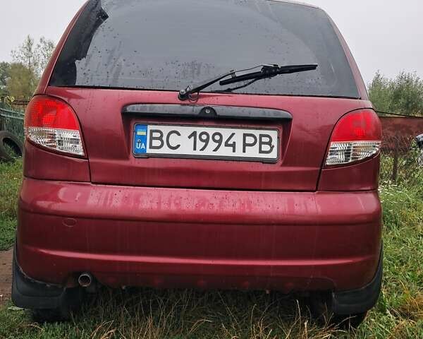 Красный Дэу Матиз, объемом двигателя 0.8 л и пробегом 103 тыс. км за 2500 $, фото 2 на Automoto.ua