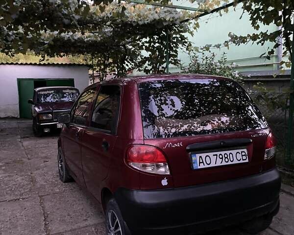 Червоний Деу Матіз, об'ємом двигуна 0.8 л та пробігом 144 тис. км за 2100 $, фото 1 на Automoto.ua