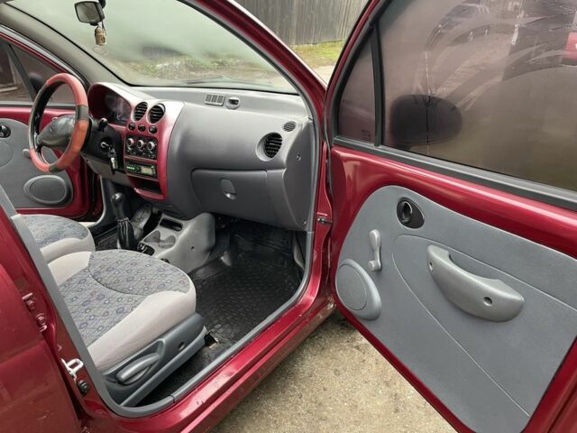 Красный Дэу Матиз, объемом двигателя 0.8 л и пробегом 89 тыс. км за 2200 $, фото 6 на Automoto.ua