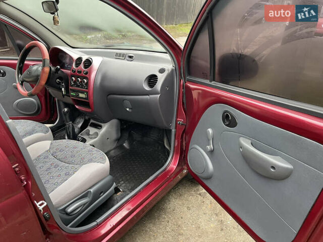 Красный Дэу Матиз, объемом двигателя 0.8 л и пробегом 89 тыс. км за 2200 $, фото 6 на Automoto.ua