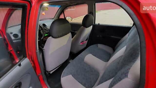 Красный Дэу Матиз, объемом двигателя 0.8 л и пробегом 190 тыс. км за 1800 $, фото 26 на Automoto.ua