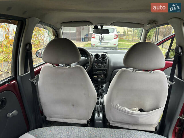 Красный Дэу Матиз, объемом двигателя 0.8 л и пробегом 91 тыс. км за 1900 $, фото 4 на Automoto.ua