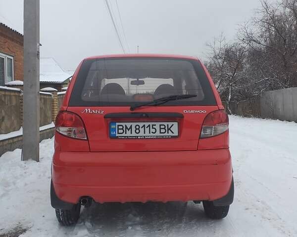 Красный Дэу Матиз, объемом двигателя 0.8 л и пробегом 21 тыс. км за 3200 $, фото 4 на Automoto.ua