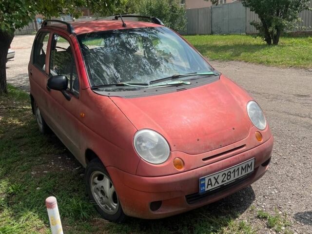 Красный Дэу Матиз, объемом двигателя 0.8 л и пробегом 160 тыс. км за 2500 $, фото 3 на Automoto.ua