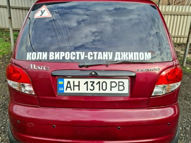 Червоний Деу Матіз, об'ємом двигуна 0.8 л та пробігом 111 тис. км за 3472 $, фото 7 на Automoto.ua