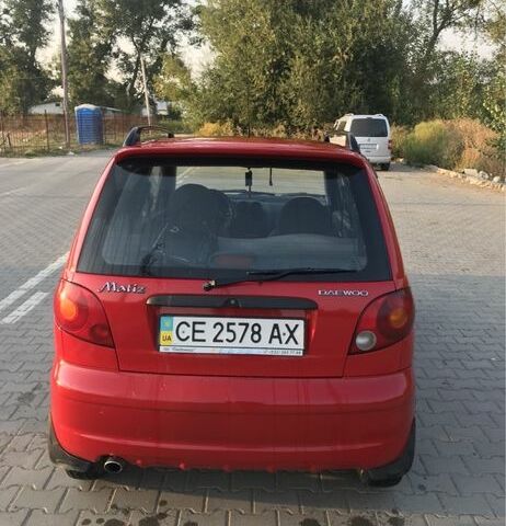 Красный Дэу Матиз, объемом двигателя 1 л и пробегом 1 тыс. км за 1350 $, фото 2 на Automoto.ua