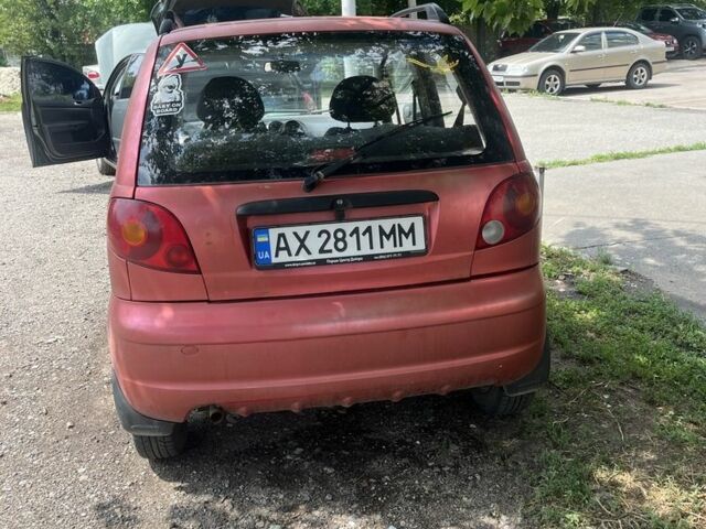 Красный Дэу Матиз, объемом двигателя 0.8 л и пробегом 169 тыс. км за 1850 $, фото 2 на Automoto.ua