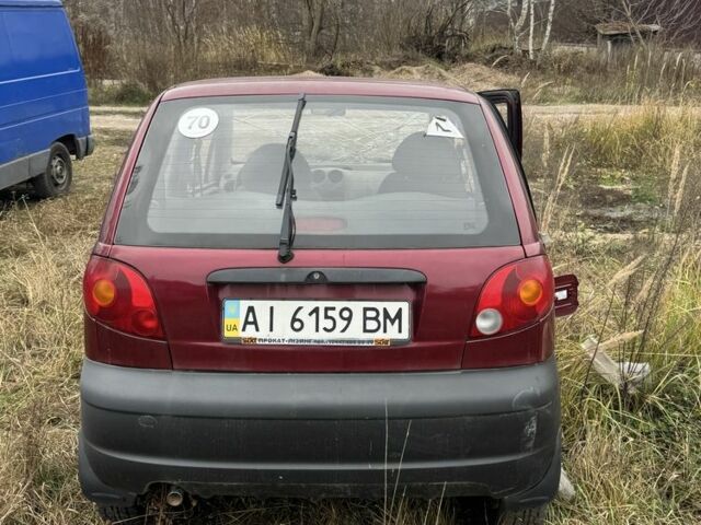 Красный Дэу Матиз, объемом двигателя 0.8 л и пробегом 160 тыс. км за 500 $, фото 4 на Automoto.ua