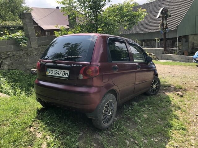 Красный Дэу Матиз, объемом двигателя 0.8 л и пробегом 100 тыс. км за 1300 $, фото 3 на Automoto.ua