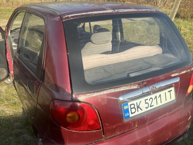 Красный Дэу Матиз, объемом двигателя 0.8 л и пробегом 78 тыс. км за 1800 $, фото 5 на Automoto.ua