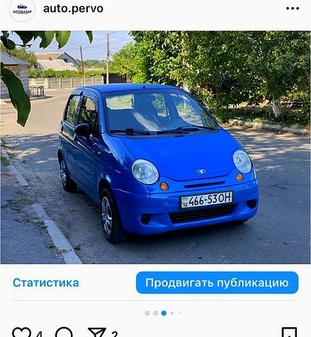 Дэу Матиз, объемом двигателя 10 л и пробегом 120 тыс. км за 1377 $, фото 2 на Automoto.ua