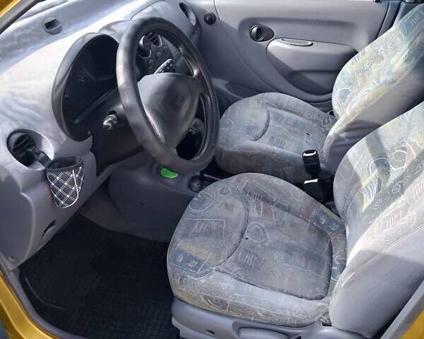 Желтый Дэу Матиз, объемом двигателя 0.8 л и пробегом 165 тыс. км за 1400 $, фото 15 на Automoto.ua