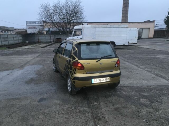 Жовтий Деу Матіз, об'ємом двигуна 0.8 л та пробігом 200 тис. км за 1585 $, фото 3 на Automoto.ua