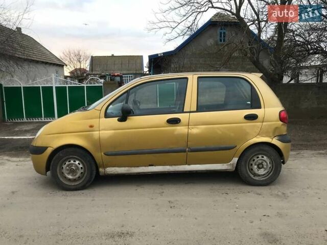 Желтый Дэу Матиз, объемом двигателя 1 л и пробегом 213 тыс. км за 1500 $, фото 4 на Automoto.ua