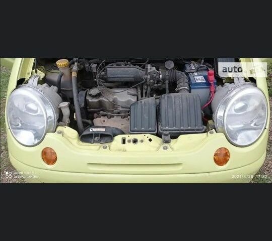 Жовтий Деу Матіз, об'ємом двигуна 0.8 л та пробігом 145 тис. км за 2300 $, фото 3 на Automoto.ua