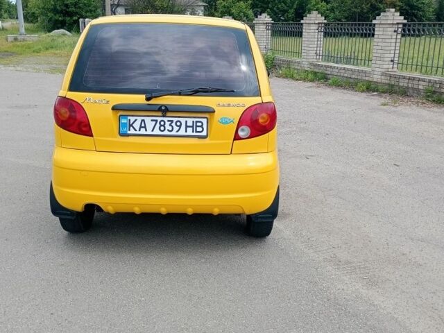 Желтый Дэу Матиз, объемом двигателя 1 л и пробегом 39 тыс. км за 2000 $, фото 3 на Automoto.ua