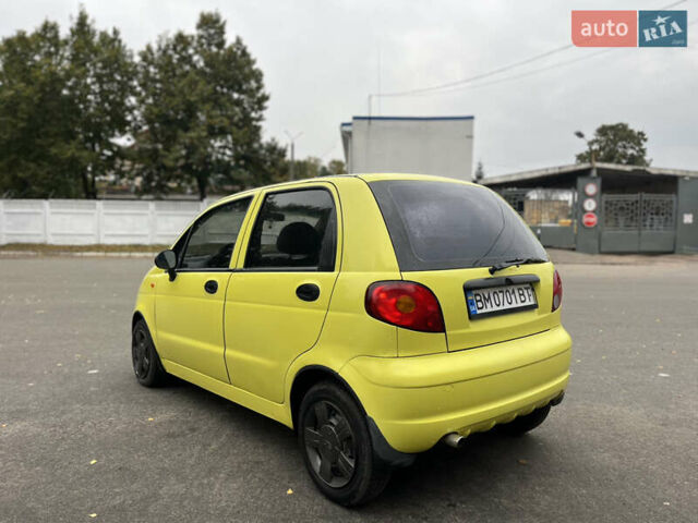 Желтый Дэу Матиз, объемом двигателя 0.8 л и пробегом 120 тыс. км за 2400 $, фото 4 на Automoto.ua