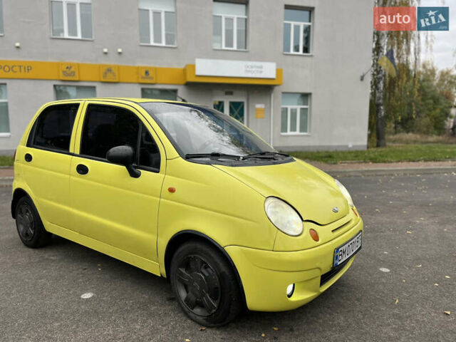 Желтый Дэу Матиз, объемом двигателя 0.8 л и пробегом 120 тыс. км за 2400 $, фото 9 на Automoto.ua