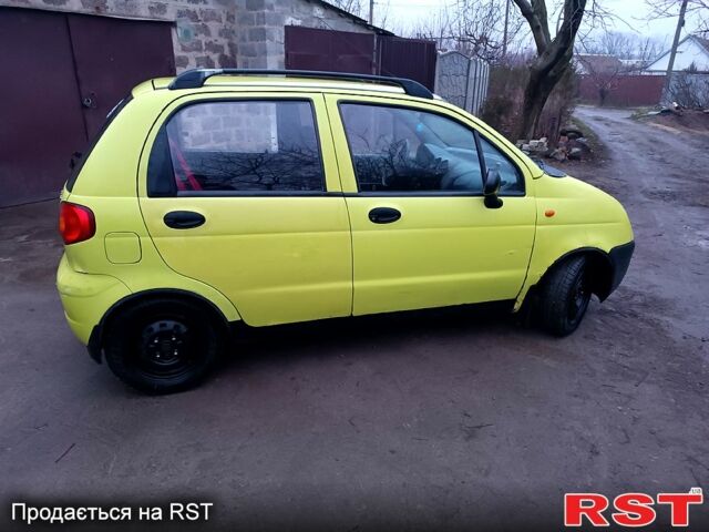 Жовтий Деу Матіз, об'ємом двигуна 0.8 л та пробігом 250 тис. км за 2400 $, фото 1 на Automoto.ua