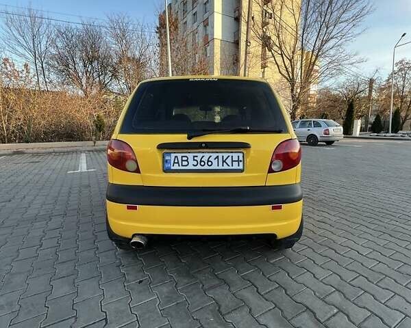 Желтый Дэу Матиз, объемом двигателя 0.8 л и пробегом 90 тыс. км за 2599 $, фото 3 на Automoto.ua