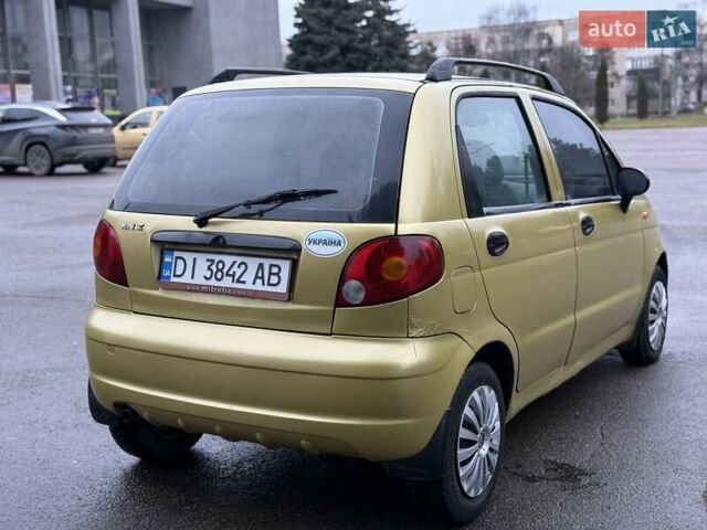 Желтый Дэу Матиз, объемом двигателя 0.8 л и пробегом 115 тыс. км за 1950 $, фото 14 на Automoto.ua