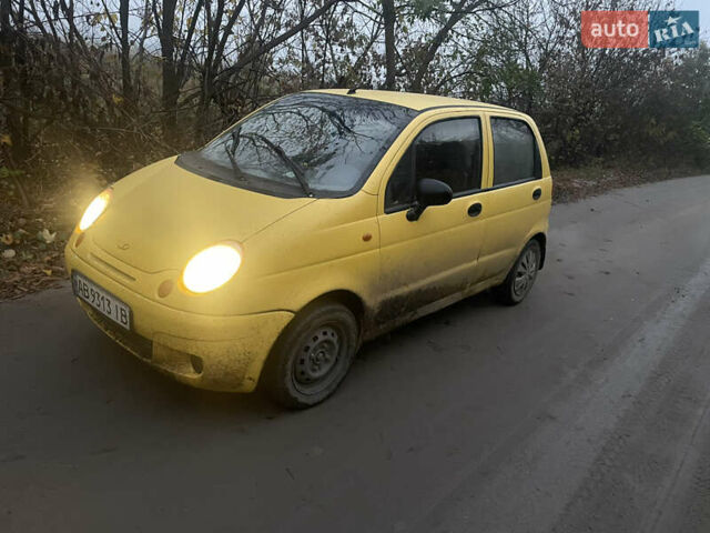 Желтый Дэу Матиз, объемом двигателя 0.8 л и пробегом 197 тыс. км за 1100 $, фото 4 на Automoto.ua