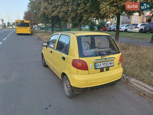 Жовтий Деу Матіз, об'ємом двигуна 0.8 л та пробігом 173 тис. км за 1900 $, фото 6 на Automoto.ua