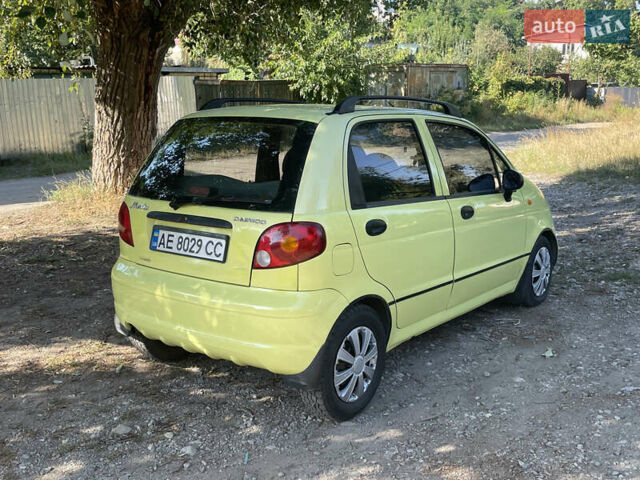 Желтый Дэу Матиз, объемом двигателя 0.8 л и пробегом 149 тыс. км за 3100 $, фото 2 на Automoto.ua