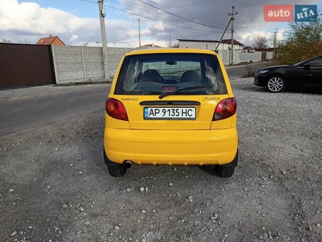 Жовтий Деу Матіз, об'ємом двигуна 1 л та пробігом 169 тис. км за 2300 $, фото 4 на Automoto.ua