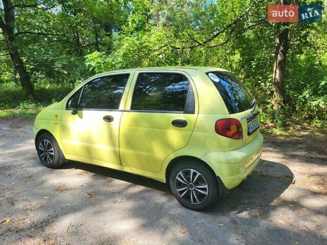 Желтый Дэу Матиз, объемом двигателя 0.8 л и пробегом 93 тыс. км за 2650 $, фото 7 на Automoto.ua