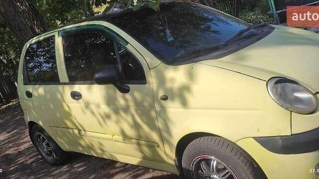 Желтый Дэу Матиз, объемом двигателя 0.8 л и пробегом 167 тыс. км за 1950 $, фото 3 на Automoto.ua