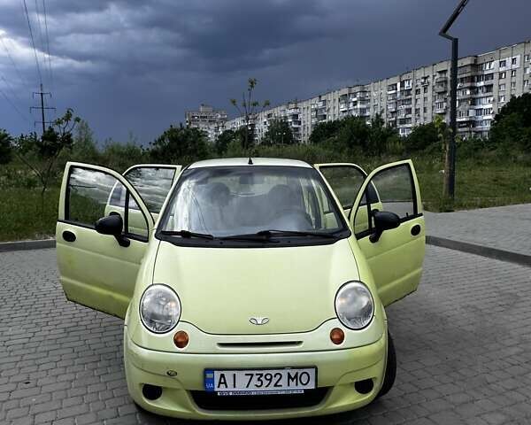 Желтый Дэу Матиз, объемом двигателя 0.8 л и пробегом 89 тыс. км за 2150 $, фото 3 на Automoto.ua