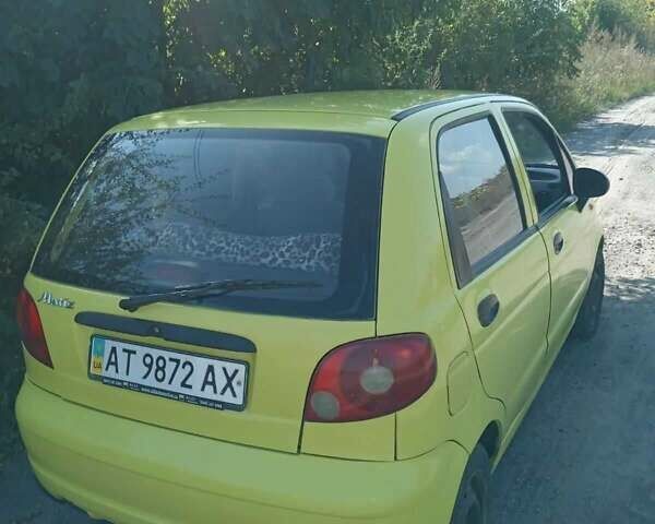 Жовтий Деу Матіз, об'ємом двигуна 0.8 л та пробігом 220 тис. км за 2300 $, фото 1 на Automoto.ua