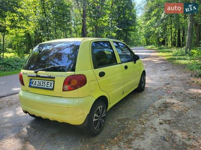 Желтый Дэу Матиз, объемом двигателя 0.8 л и пробегом 93 тыс. км за 2650 $, фото 8 на Automoto.ua