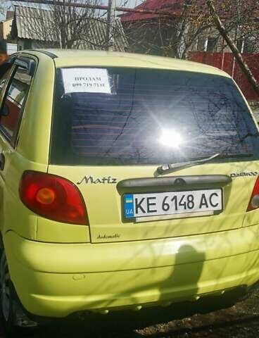 Желтый Дэу Матиз, объемом двигателя 0.8 л и пробегом 127 тыс. км за 3000 $, фото 3 на Automoto.ua
