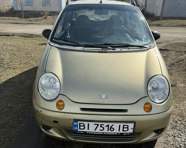 Желтый Дэу Матиз, объемом двигателя 0.8 л и пробегом 92 тыс. км за 3000 $, фото 1 на Automoto.ua